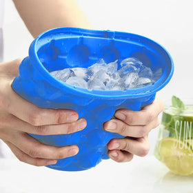 Portable Silicone Ice Cube Maker & Wine Cooler